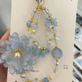 Bag Charm-Light Blue Flower