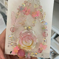 Bag Charm-Pink Flower