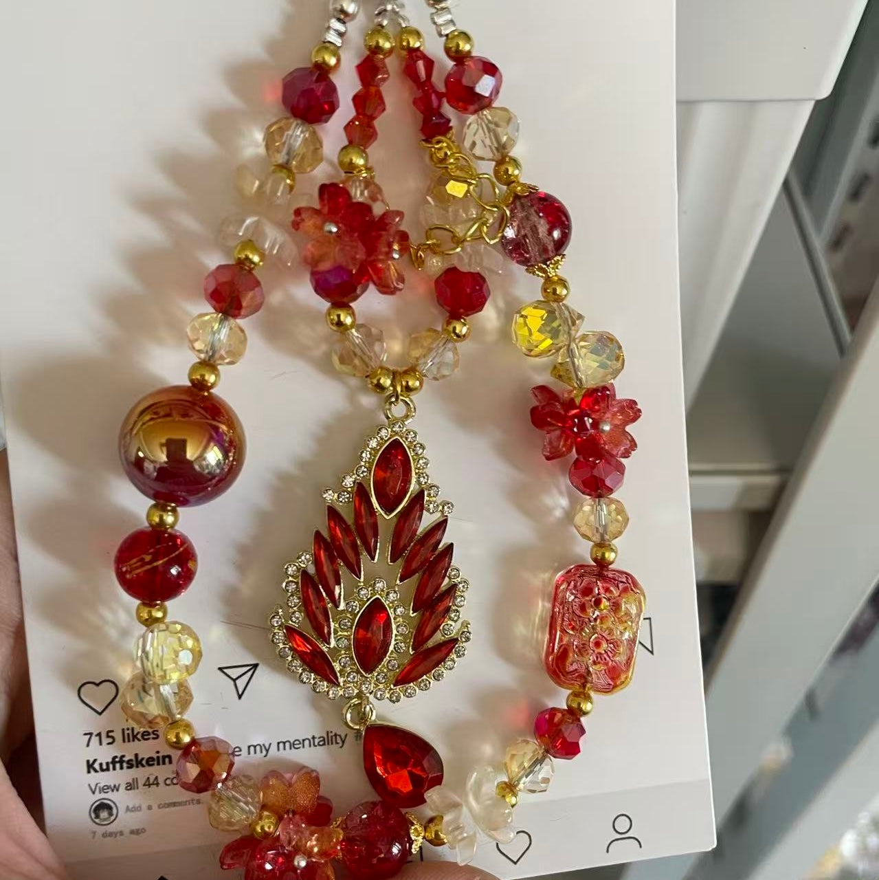 Phone Chain-Red Diamond
